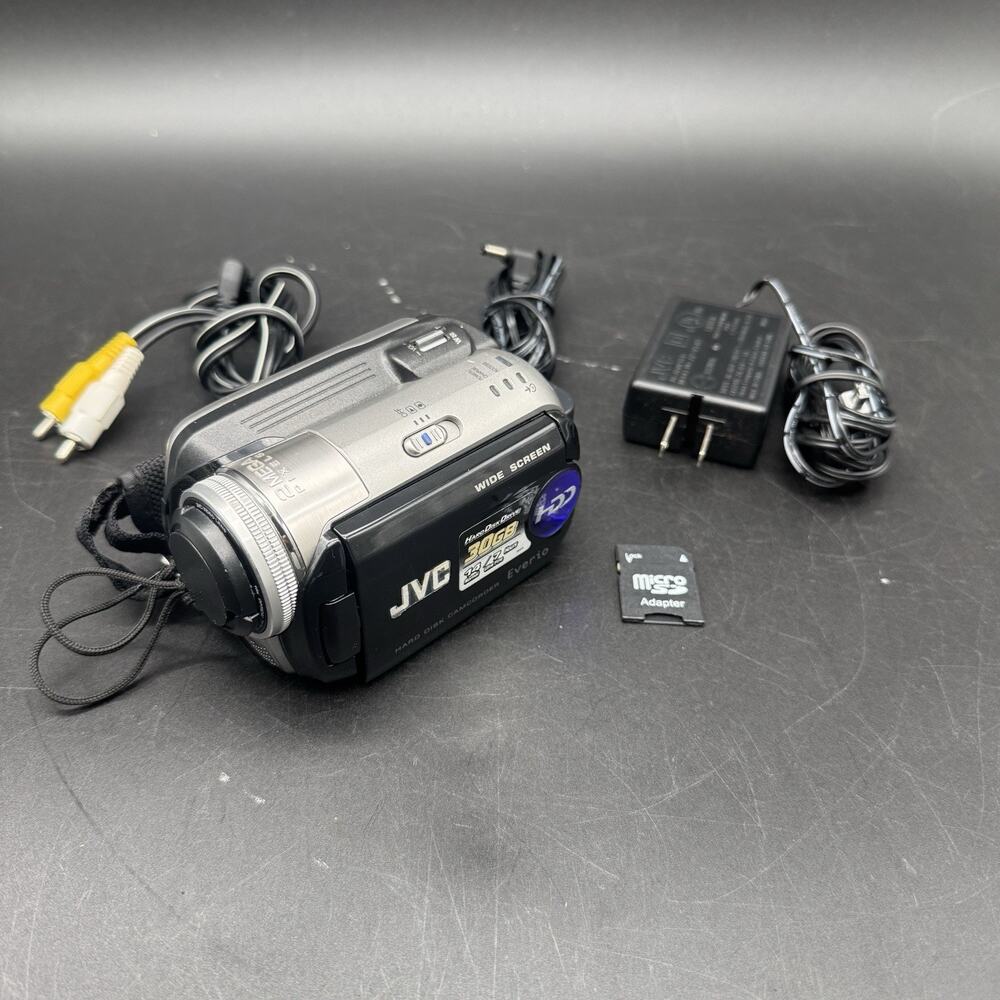 JVC Everio GZ-MG77U 30GB HDD Camcorder Video Camera No Battery TESTED